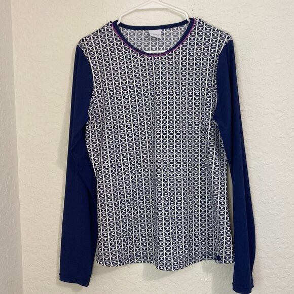 JAG SWIM TIKI GEO Navy SWIM SHIRT - Picture 2 of 7